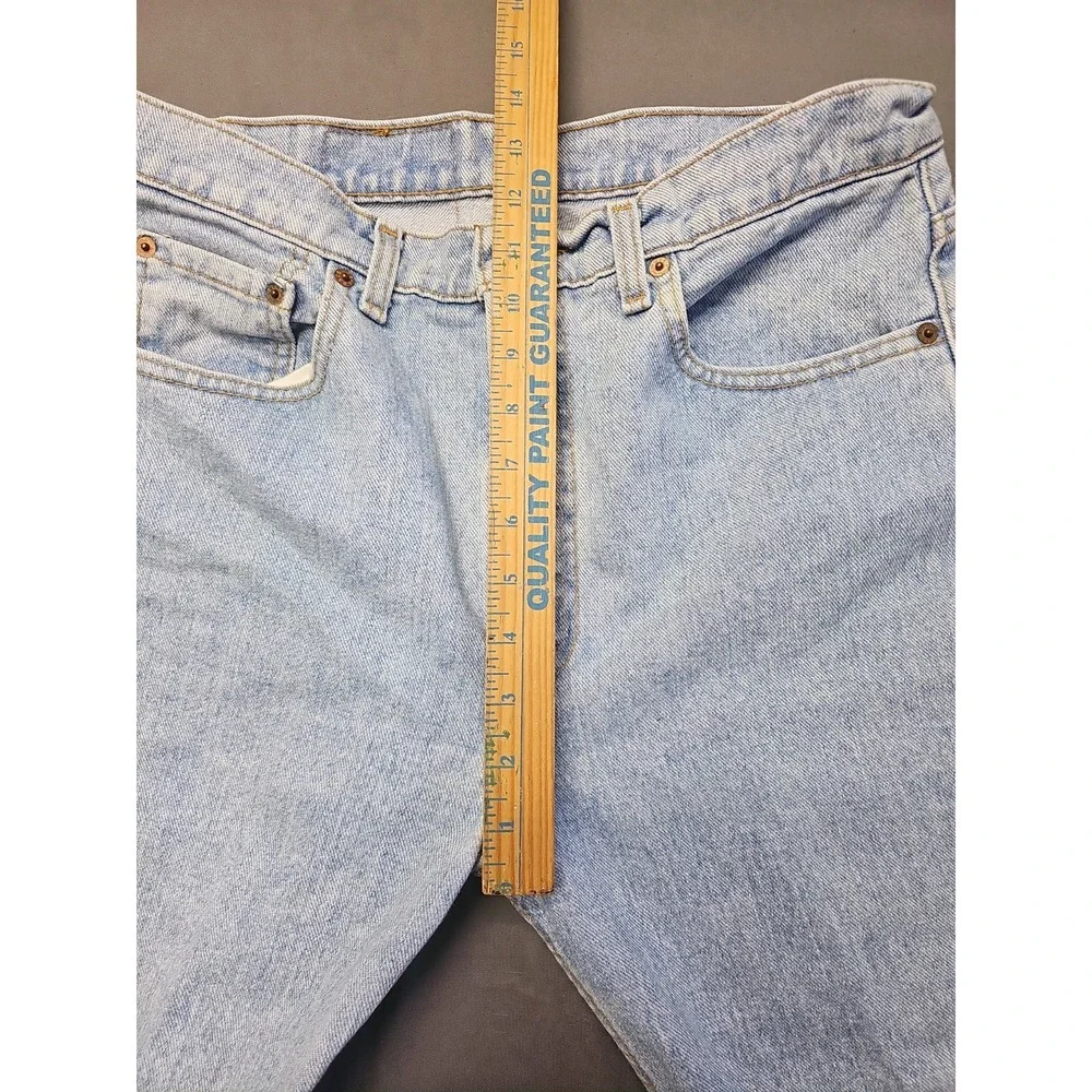 Levi's 505 Mens Jeans 34x32 (33x32) Straight Leg  Light Wash
